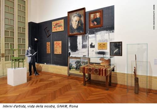 Interni d'artista, vista della mostra, GNAM, Roma