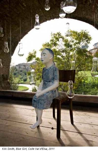 Kiki Smith, Blue Girl, Colle Val d'Elsa, 2011