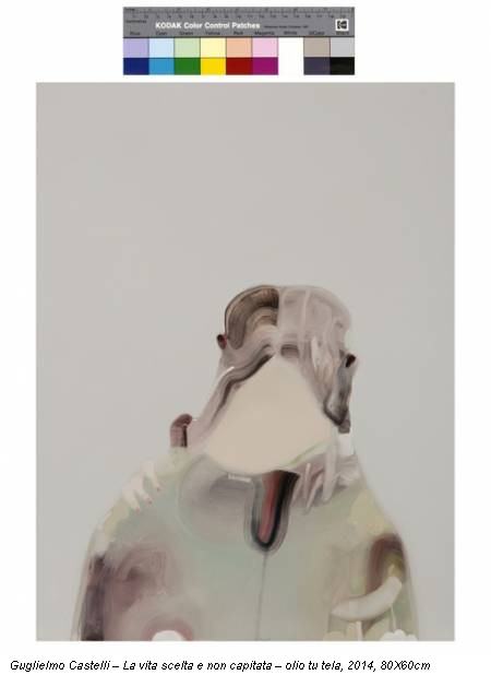 Guglielmo Castelli – La vita scelta e non capitata – olio tu tela, 2014, 80X60cm
