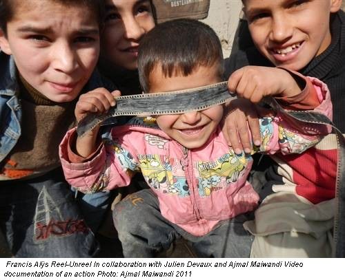 Francis Alÿs Reel-Unreel In collaboration with Julien Devaux and Ajmal Maiwandi Video documentation of an action Photo: Ajmal Maiwandi 2011