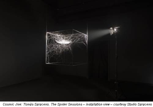 Cosmic Jive: Tomàs Saraceno. The Spider Sessions – installation view – courtesy Studio Saraceno