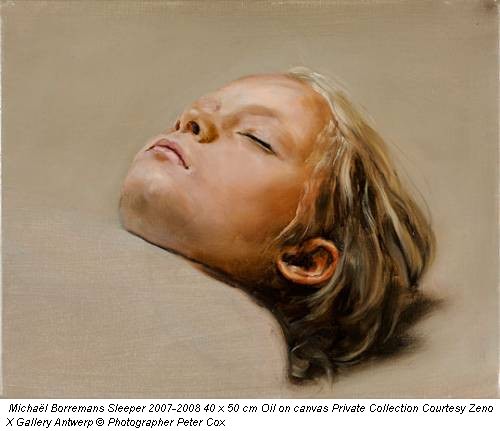 Michaël Borremans Sleeper 2007-2008 40 x 50 cm Oil on canvas Private Collection Courtesy Zeno X Gallery Antwerp © Photographer Peter Cox