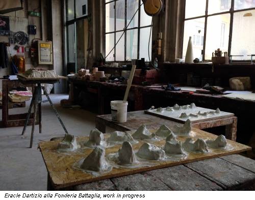 Eracle Dartizio alla Fonderia Battaglia, work in progress