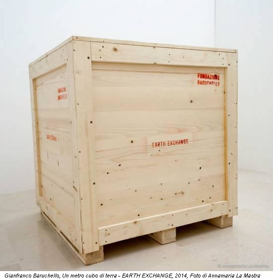 Gianfranco Baruchello, Un metro cubo di terra - EARTH EXCHANGE, 2014, Foto di Annamaria La Mastra