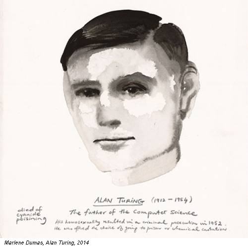 Marlene Dumas, Alan Turing, 2014
