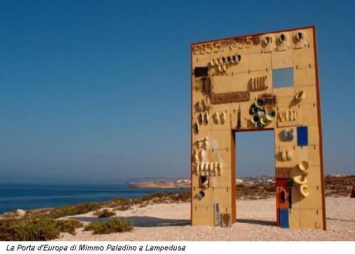 La Porta d'Europa di Mimmo Paladino a Lampedusa