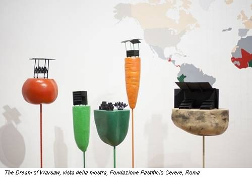 The Dream of Warsaw, vista della mostra, Fondazione Pastificio Cerere, Roma