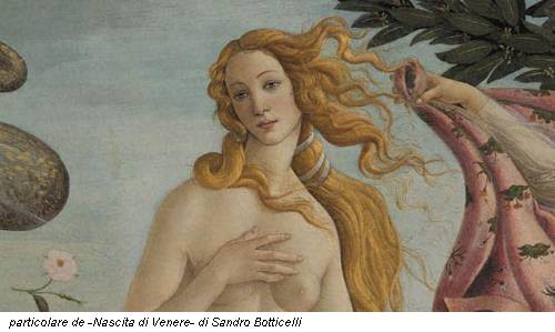 particolare de -Nascita di Venere- di Sandro Botticelli