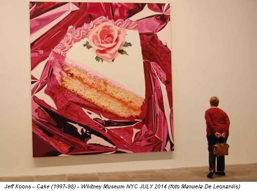 Jeff Koons - Cake (1997-98) - Whitney Museum NYC JULY 2014 (foto Manuela De Leonardis)