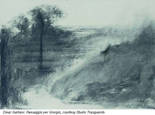 Omar Galliani. Paesaggio per Giorgio, courtesy Studio Trasguardo