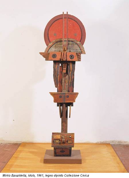 Mirko Basaldella, Idolo, 1961, legno dipinto Collezione Civica