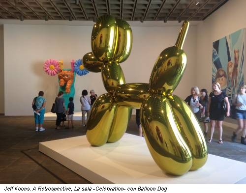 Jeff Koons. A Retrospective, La sala -Celebration- con Balloon Dog