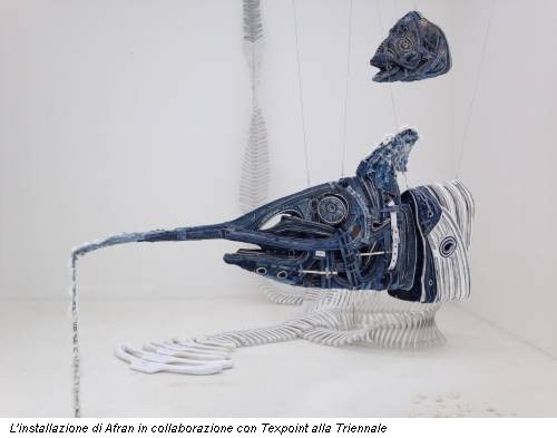 L'installazione di Afran in collaborazione con Texpoint alla Triennale