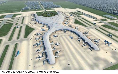 Mexico city airport, courtesy Foster and Partners