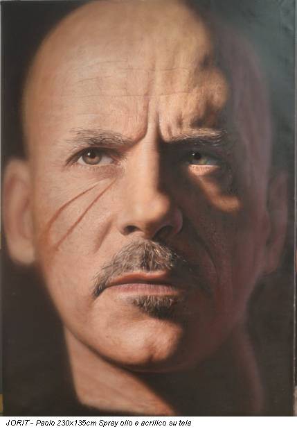 JORIT - Paolo 230x135cm Spray olio e acrilico su tela