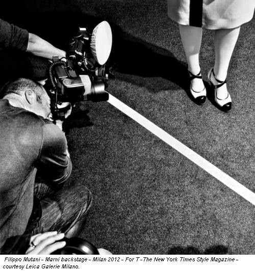 Filippo Mutani - Marni backstage - Milan 2012 - For T -The New York Times Style Magazine - courtesy Leica Galerie Milano.
