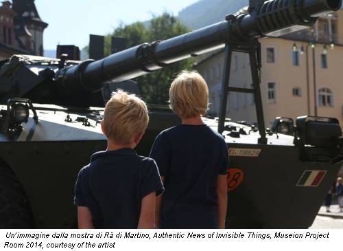 Un’immagine dalla mostra di Rä di Martino, Authentic News of Invisible Things, Museion Project Room 2014, courtesy of the artist