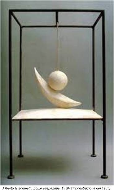 Alberto Giacometti, Boule suspendue, 1930-31(ricostruzione del 1965)