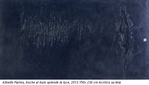 Alberto Parres, Anche al buio splende la luce, 2013 150x 230 cm Acrilico su tela