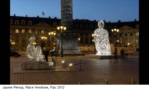 Jaume Plensa, Place Vendome, Fiac 2012