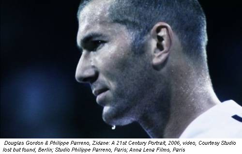 Douglas Gordon & Philippe Parreno, Zidane: A 21st Century Portrait, 2006, video, Courtesy Studio lost but found, Berlin; Studio Philippe Parreno, Paris; Anna Lena Films, Paris