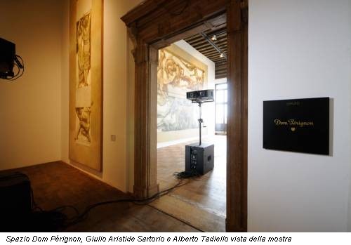 Spazio Dom Pérignon, Giulio Aristide Sartorio e Alberto Tadiello vista della mostra