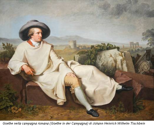 Goethe nella campagna romana (Goethe in der Campagna) di Johann Heinrich Wilhelm Tischbein