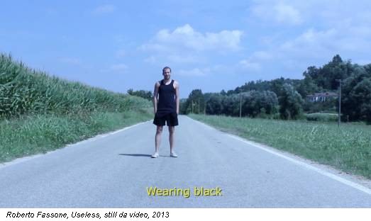 Roberto Fassone, Useless, still da video, 2013