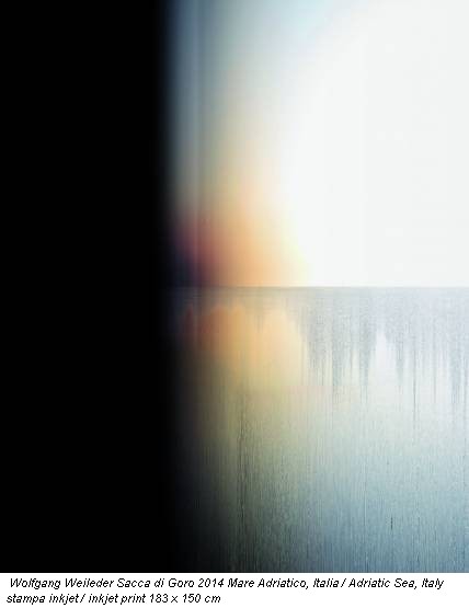 Wolfgang Weileder Sacca di Goro 2014 Mare Adriatico, Italia / Adriatic Sea, Italy stampa inkjet / inkjet print 183 x 150 cm