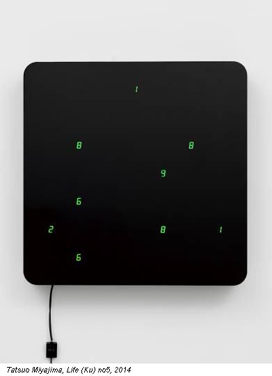 Tatsuo Miyajima, Life (Ku) no5, 2014