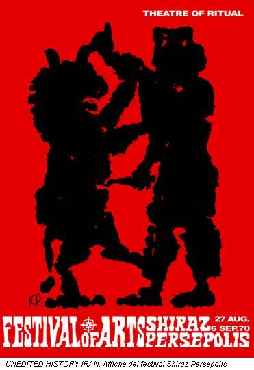 UNEDITED HISTORY IRAN, Affiche del festival Shiraz Persepolis