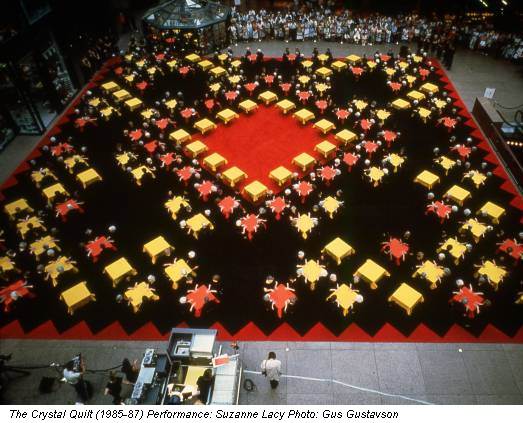 The Crystal Quilt (1985-87) Performance: Suzanne Lacy Photo: Gus Gustavson