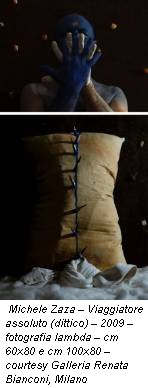 Michele Zaza – Viaggiatore assoluto (dittico) – 2009 – fotografia lambda – cm 60x80 e cm 100x80 – courtesy Galleria Renata Bianconi, Milano