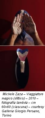 Michele Zaza – Viaggiatore magico (dittico) – 2010 – fotografia lambda – cm 60x60 (ciascuna) – courtesy Galleria Giorgio Persano, Torino