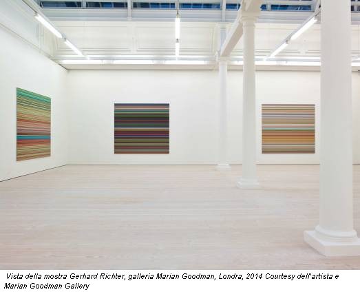 Vista della mostra Gerhard Richter, galleria Marian Goodman, Londra, 2014 Courtesy dell’artista e Marian Goodman Gallery