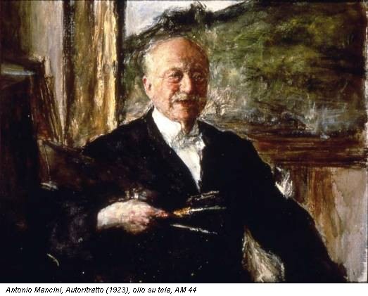 Antonio Mancini, Autoritratto (1923), olio su tela, AM 44