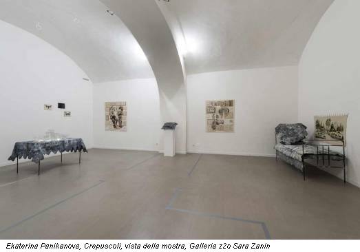 Ekaterina Panikanova, Crepuscoli, vista della mostra, Galleria z2o Sara Zanin