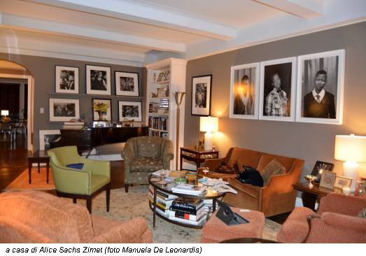 a casa di Alice Sachs Zimet (foto Manuela De Leonardis)