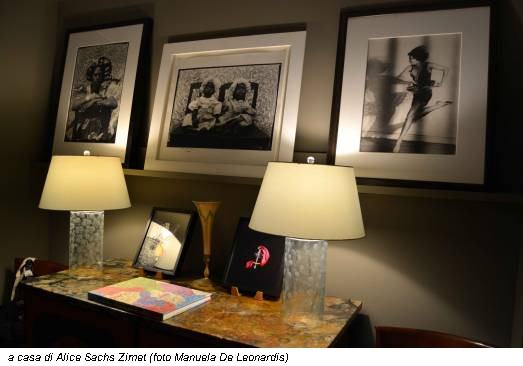 a casa di Alice Sachs Zimet (foto Manuela De Leonardis)