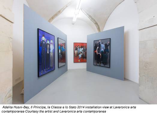 Adelita Husni-Bey, Il Principe, la Classe e lo Stato 2014 installation view at Laveronica arte contemporanea Courtesy the artist and Laveronica arte contemporanea