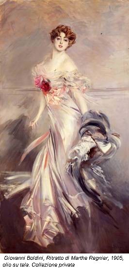 Giovanni Boldini, Ritratto di Marthe Regnier, 1905, olio su tela. Collezione privata