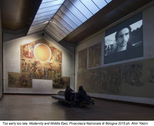 Too early too late. Modernity and Middle East, Pinacoteca Nazionale di Bologna 2015 ph. Amir Yatziv