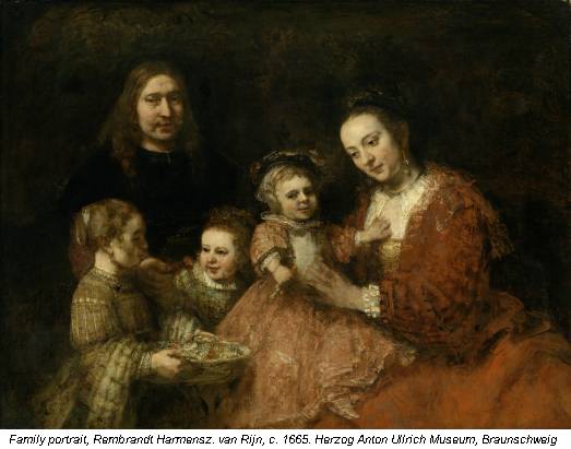 Family portrait, Rembrandt Harmensz. van Rijn, c. 1665. Herzog Anton Ullrich Museum, Braunschweig