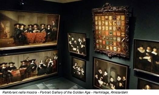 Rembrant nella mostra - Portrait Gallery of the Golden Age - Hermitage, Amsterdam