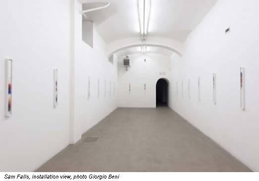 Sam Falls, installation view, photo Giorgio Beni