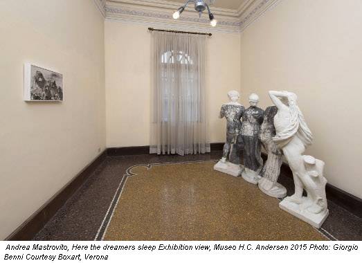 Andrea Mastrovito, Here the dreamers sleep Exhibition view, Museo H.C. Andersen 2015 Photo: Giorgio Benni Courtesy Boxart, Verona