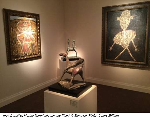 Jean Dubuffet, Marino Marini alla Landau Fine Art, Montreal. Photo: Coline Milliard
