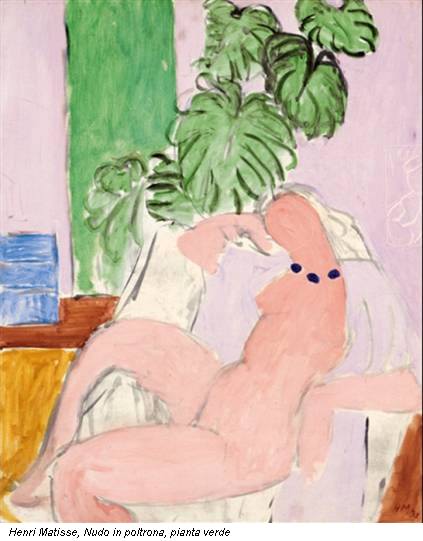 Henri Matisse, Nudo in poltrona, pianta verde