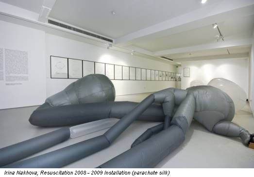 Irina Nakhova, Resuscitation 2008 - 2009 Installation (parachute silk)