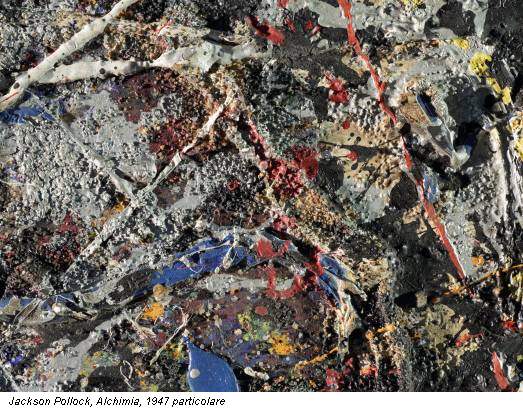 Jackson Pollock, Alchimia, 1947 particolare